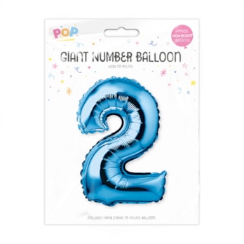 Wholesale Blue Foil Number Balloon 65cm | Wholesale Direct