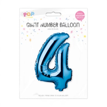 Wholesale Blue Foil Number Balloon 65cm | Wholesale Direct