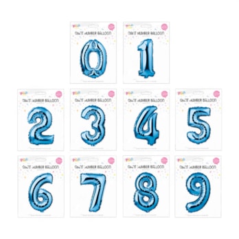 Wholesale Blue Foil Number Balloon 65cm | Wholesale Direct Wholesale Blue Foil Number Balloon 65cm | Wholesale Direct