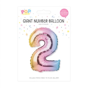 Wholesale Multicoloured Foil Number Balloon 65cm | Wholesale Direct