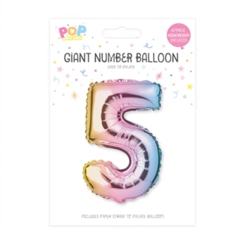 Wholesale Multicoloured Foil Number Balloon 65cm | Wholesale Direct