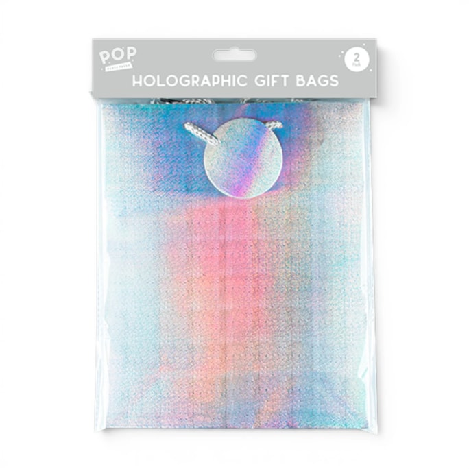 Wholesale Holographic Gift Bag 2pk | Wholesale Direct