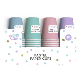Wholesale Pastel Paper Cups 10pk CDU | Wholesale Direct Wholesale Pastel Paper Cups 10pk CDU | Wholesale Direct