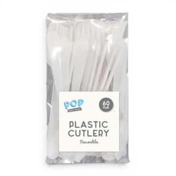 Wholesale Plastic White Cutlery 60pk | Wholesale Direct Wholesale Plastic White Cutlery 60pk | Wholesale Direct