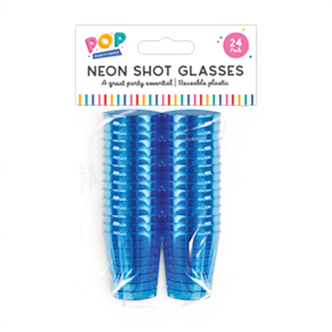 Wholesale Neon Shot Glasses 24pk | Wholesale Direct