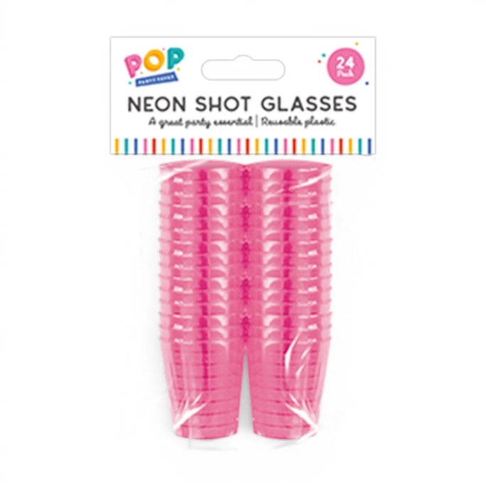 Wholesale Neon Shot Glasses 24pk | Wholesale Direct Wholesale Neon Shot Glasses 24pk | Wholesale Direct