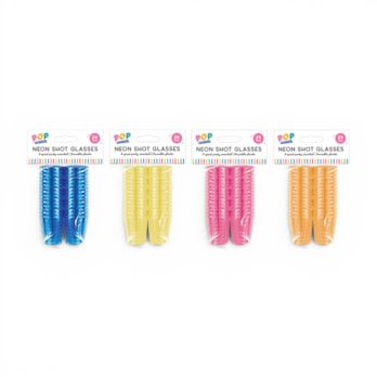 Wholesale Neon Shot Glasses 24pk | Wholesale Direct