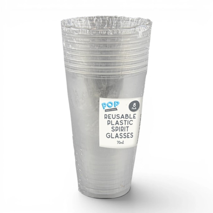 Wholesale Plastic Spirit Glasses 8pk | Wholesale Direct