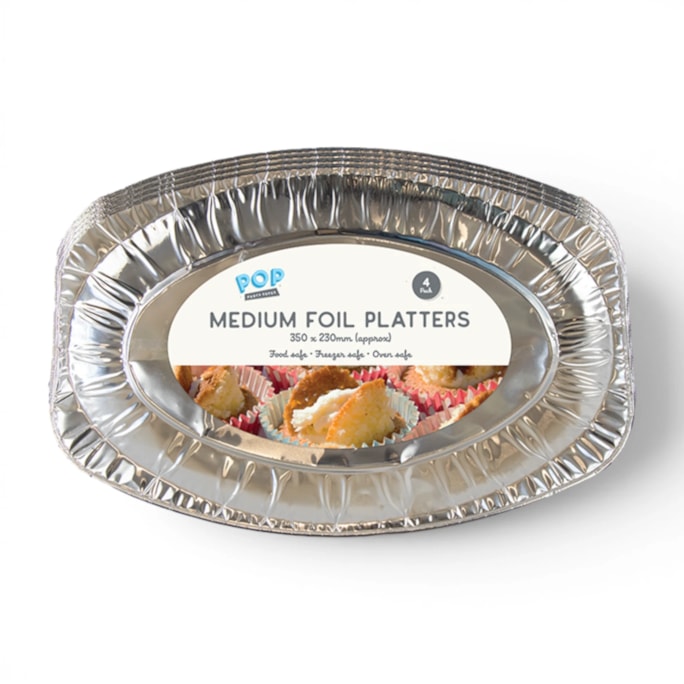 Wholesale Medium Foil Platters 4pk | Wholesale Direct Wholesale Medium Foil Platters 4pk | Wholesale Direct