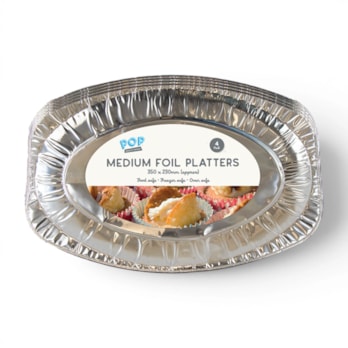 Wholesale Medium Foil Platters 4pk | Wholesale Direct Wholesale Medium Foil Platters 4pk | Wholesale Direct