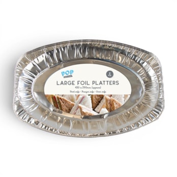 Wholesale Large Foil Platters 2pk | Wholesale Direct Wholesale Large Foil Platters 2pk | Wholesale Direct