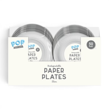 Wholesale Plastic Free White Paper Plates 23cm 50pk | Wholesale Direct Wholesale Plastic Free White Paper Plates 23cm 50pk | Wholesale Direct