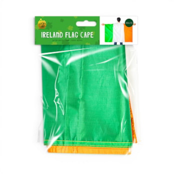 Wholesale St. Patrick's Day Adults Ireland Flag Cape | Wholesale Direct