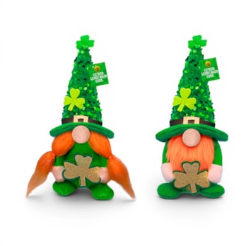 Wholesale St. Patrick's Day Sequin Leprechaun Gonk 23cm | Wholesale Direct