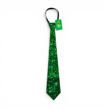 Wholesale St. Patrick's Day Green Sequin Tie 38cm | Wholesale Direct