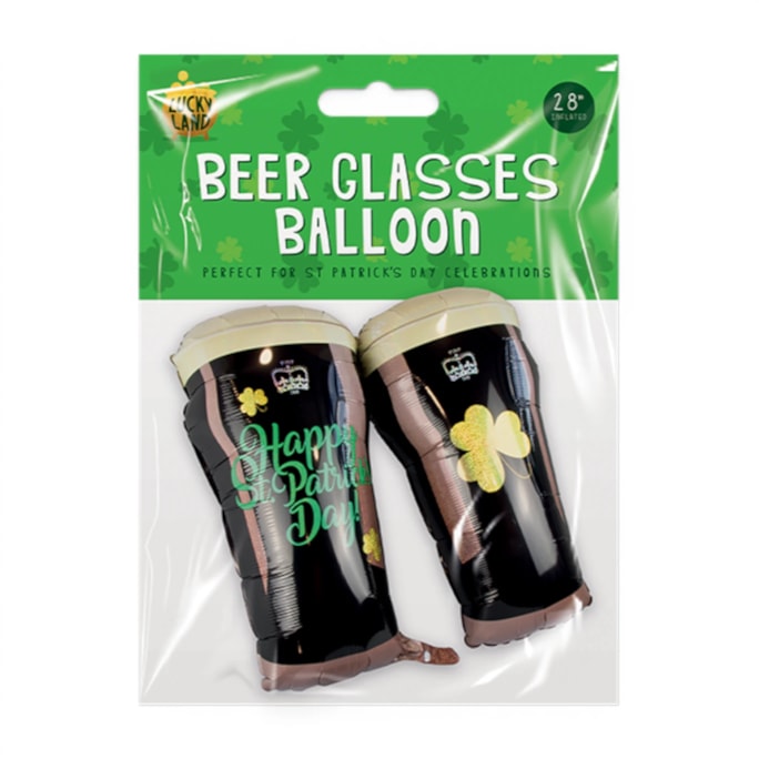 Wholesale St. Patrick's Day Beer Glasses Balloon 28" | Wholesale Direct