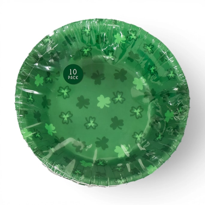 Wholesale St. Patrick's Day Paper Plates 22.5cm 10pk | Wholesale Direct