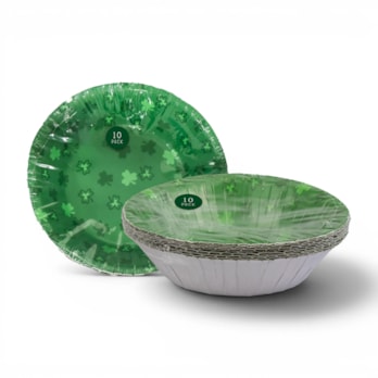 Wholesale St. Patrick's Day Paper Bowls 16.5cm 10pk | Wholesale Direct
