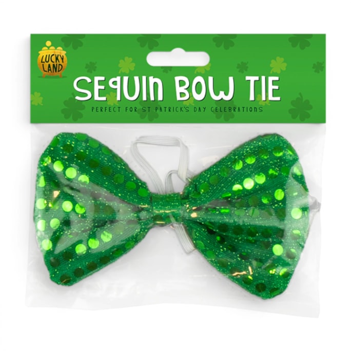 Wholesale St. Patrick's Day Sequin Bow Tie | Wholesale Direct