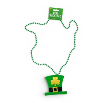 Wholesale St. Patrick's Day Hat Pendant Bead Necklace | Wholesale Direct