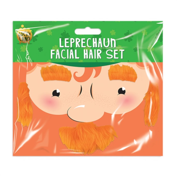 Wholesale St. Patrick's Day Leprechaun Facial Hair Set | Wholesale Direct