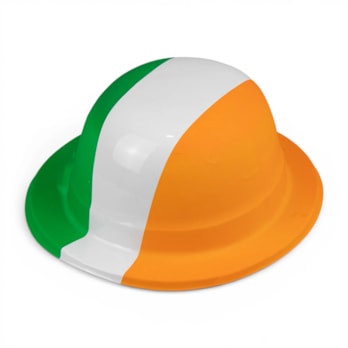 Wholesale Irish Flag Plastic Bowler Hat | Wholesale Direct