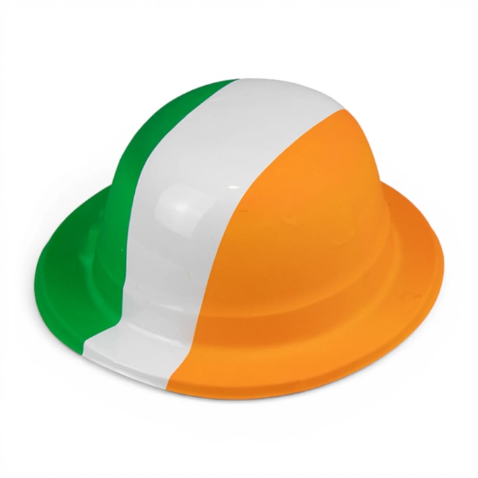 Wholesale Irish Flag Plastic Bowler Hat | Wholesale Direct