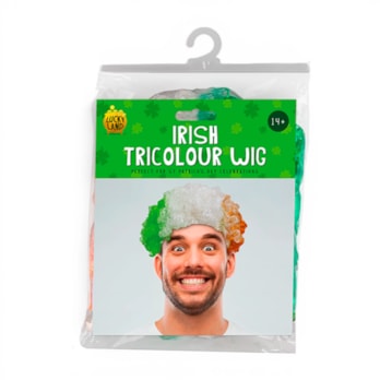 Wholesale Irish Tricolour Afro Wig | Wholesale Direct