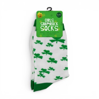 Wholesale St. Patrick's Day Girls Shamrock Socks | Wholesale Direct
