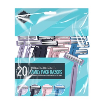 Wholesale Family Pack Two Blade Razors 20pk | Wholesale Direct Wholesale Family Pack Two Blade Razors 20pk | Wholesale Direct