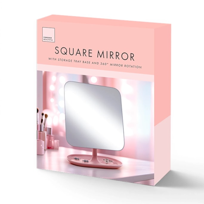 Wholesale Square Mirror with Tray | Wholesale Direct