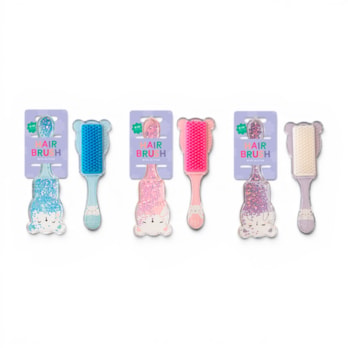Wholesale Kids Glitter Animal Hairbrush 17cm | Wholesale Direct