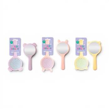 Wholesale Animal Shaped Hairbrush with Mirror 16.5cm | Wholesale Direct