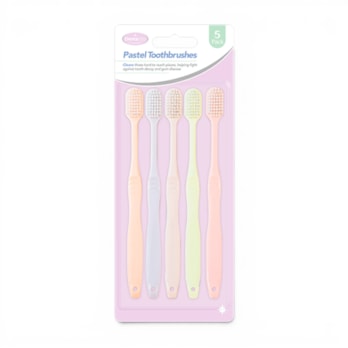 Wholesale Pastel Toothbrushes 5pk | Wholesale Direct