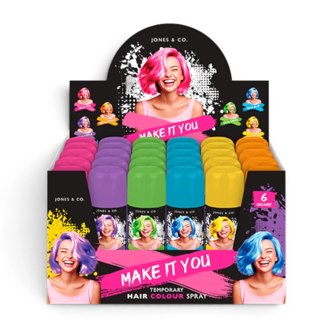 Wholesale Neon Coloured Hairspray CDU | Wholesale Direct Wholesale Neon Coloured Hairspray CDU | Wholesale Direct
