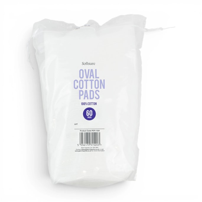 Wholesale Oval Cotton Pads 60pk | Wholesale Direct