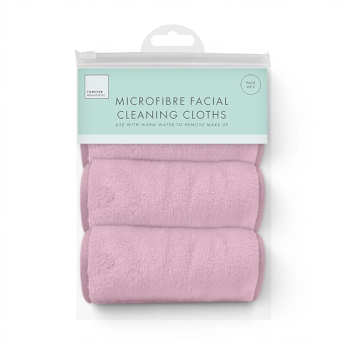 Wholesale Microfibre Facial Cleansing Cloths 3pk | Wholesale Direct