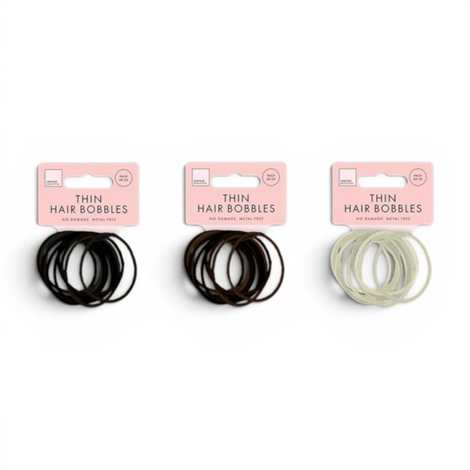 Wholesale Natural Thin Hair Bobbles 20pk | Wholesale Direct