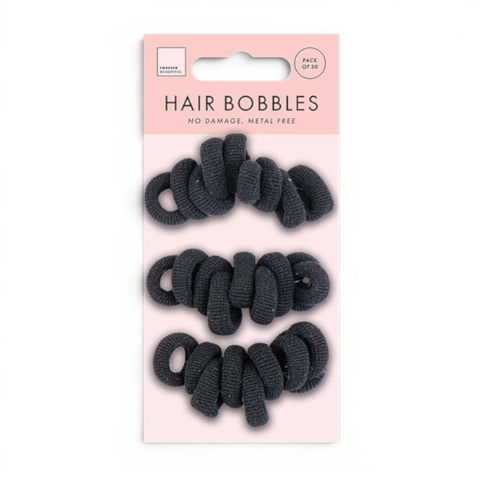 Wholesale Mini Rolled Hair Bobbles 30pk | Wholesale Direct