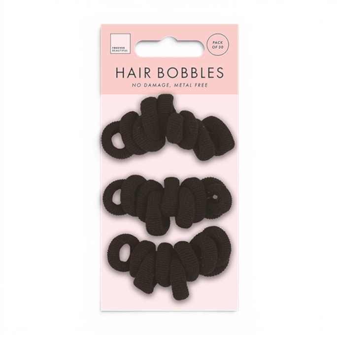 Wholesale Mini Rolled Hair Bobbles 30pk | Wholesale Direct