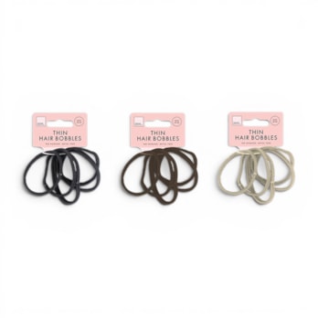 Wholesale Thin Rolled Hair Bobbles 20pk | Wholesale Direct