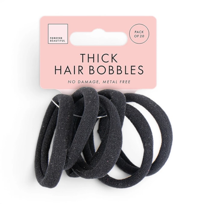 Wholesale Large Thick Rolled Hair Bobbles 20pk | Wholesale Direct