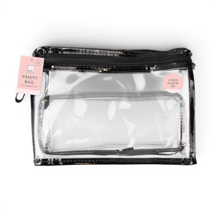 Wholesale PVC Vanity Bag 2pk | Wholesale Direct