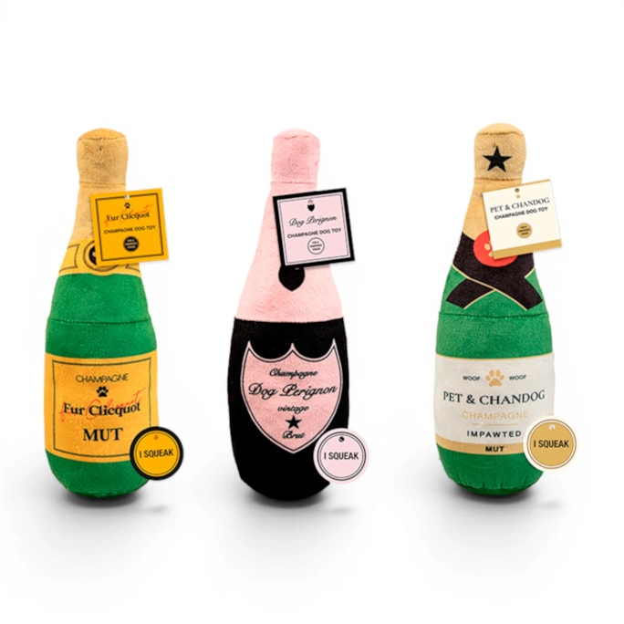 Wholesale Luxury Champagne Bottle Dog Toy | Wholesale Direct