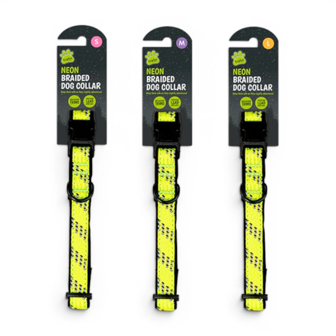 Wholesale Neon Braided Dog Collar | Wholesale Direct