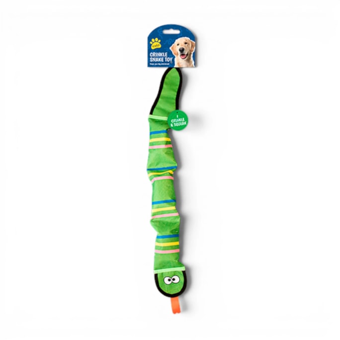 Wholesale Crinkley Snake Dog Toy | Wholesale Direct