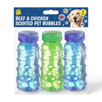 Wholesale Beef & Chicken Scented Pet Bubbles 3pk | Wholesale Direct