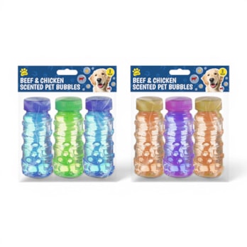 Wholesale Beef & Chicken Scented Pet Bubbles 3pk | Wholesale Direct Wholesale Beef & Chicken Scented Pet Bubbles 3pk | Wholesale Direct