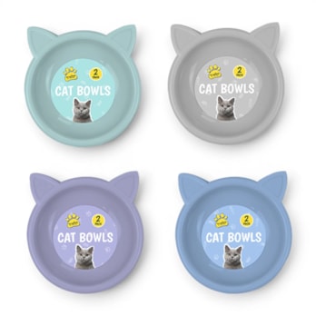 Wholesale Cat Bowls 2pk 17cm | Wholesale Direct Wholesale Cat Bowls 2pk 17cm | Wholesale Direct