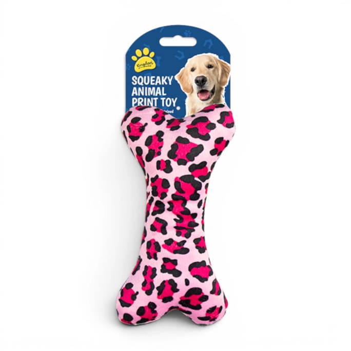 Wholesale Animal Print Squeaky Dog Toy | Wholesale Direct